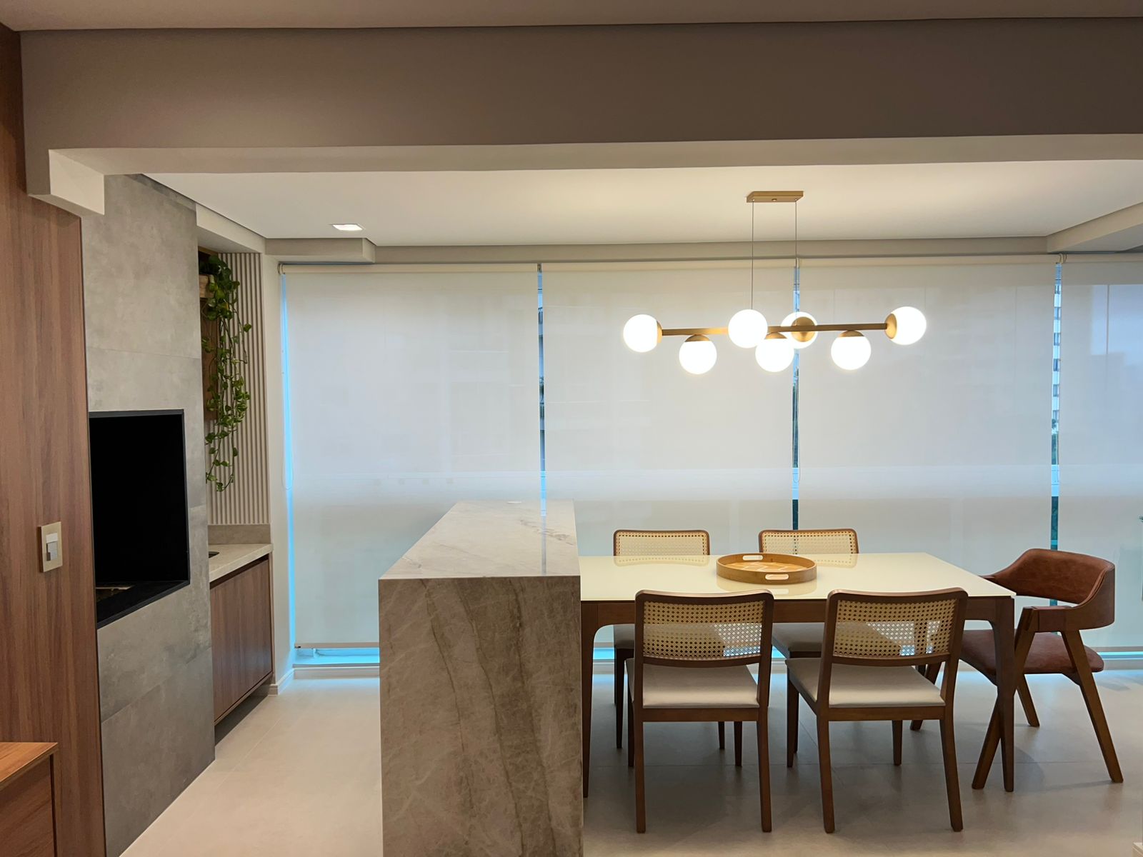 Ventana · Panamby · 120m² · cozinha integrada com ilha de mármore